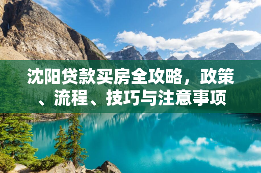  贷款买房全攻略，政策、流程、技巧与注意事项